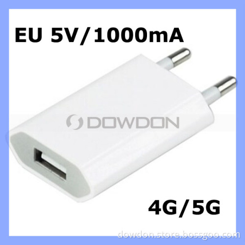 EU Plug USB Wall Charger Adapter for iPhone 5/5s/5c iPod